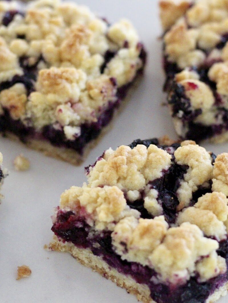 Blueberry Lime Crumble Bars