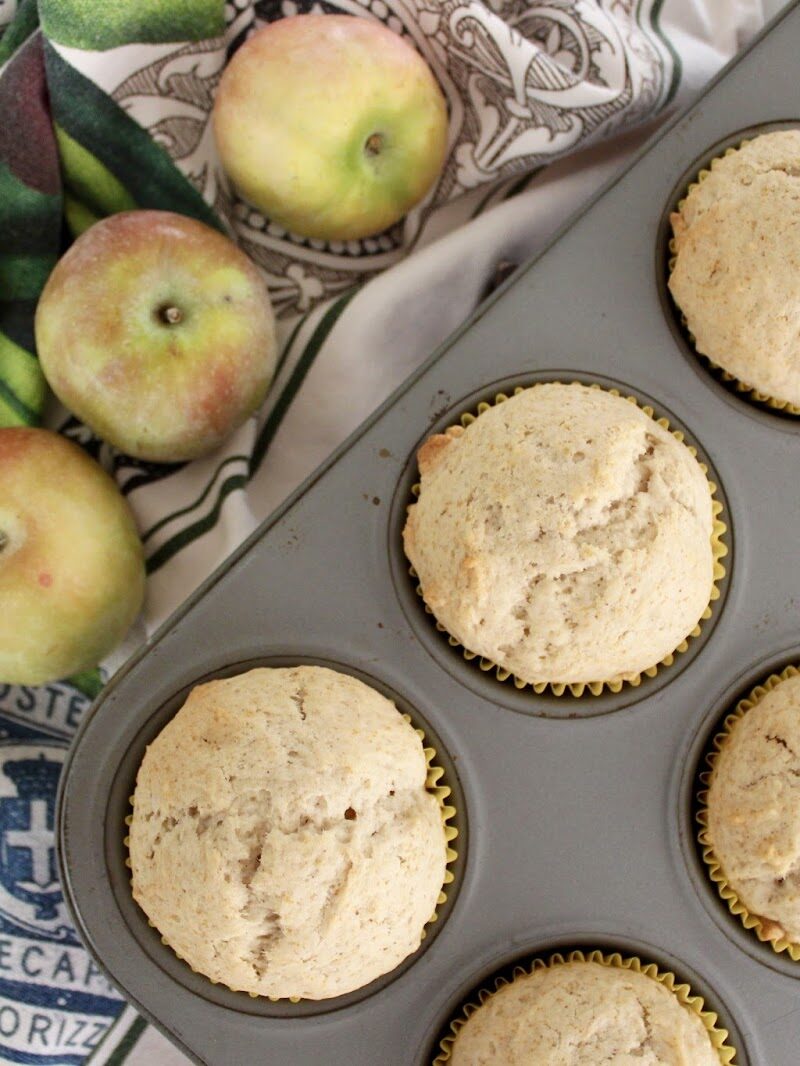 Healthy-ish Apple Muffins