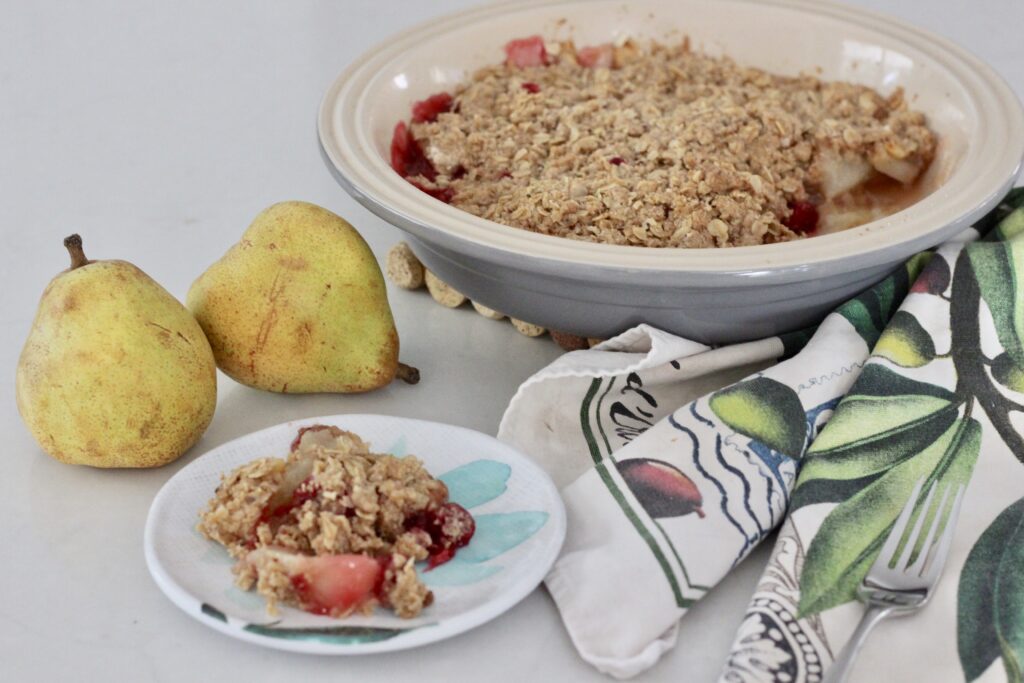 Gluten-Free Cranapple & Pear Crumble