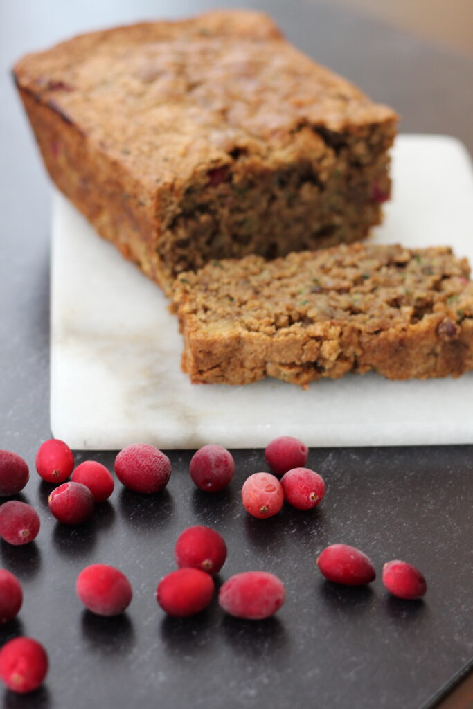 Zucchini Cranberry Nut Bread