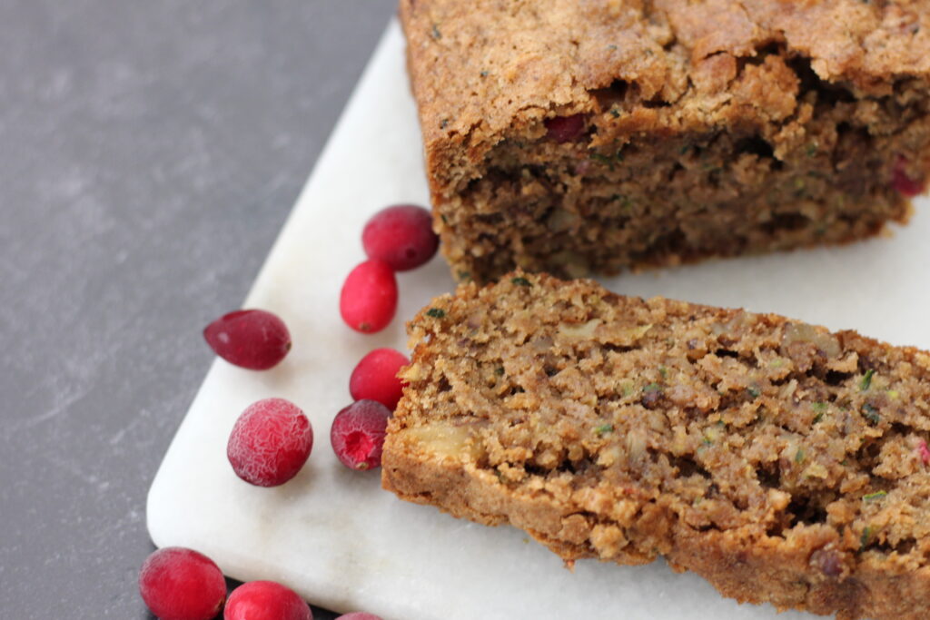 Zucchini Cranberry Nut Bread