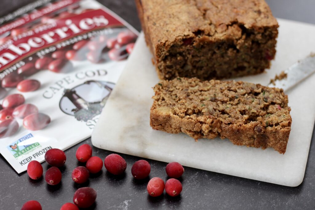 Zucchini Cranberry Nut Bread