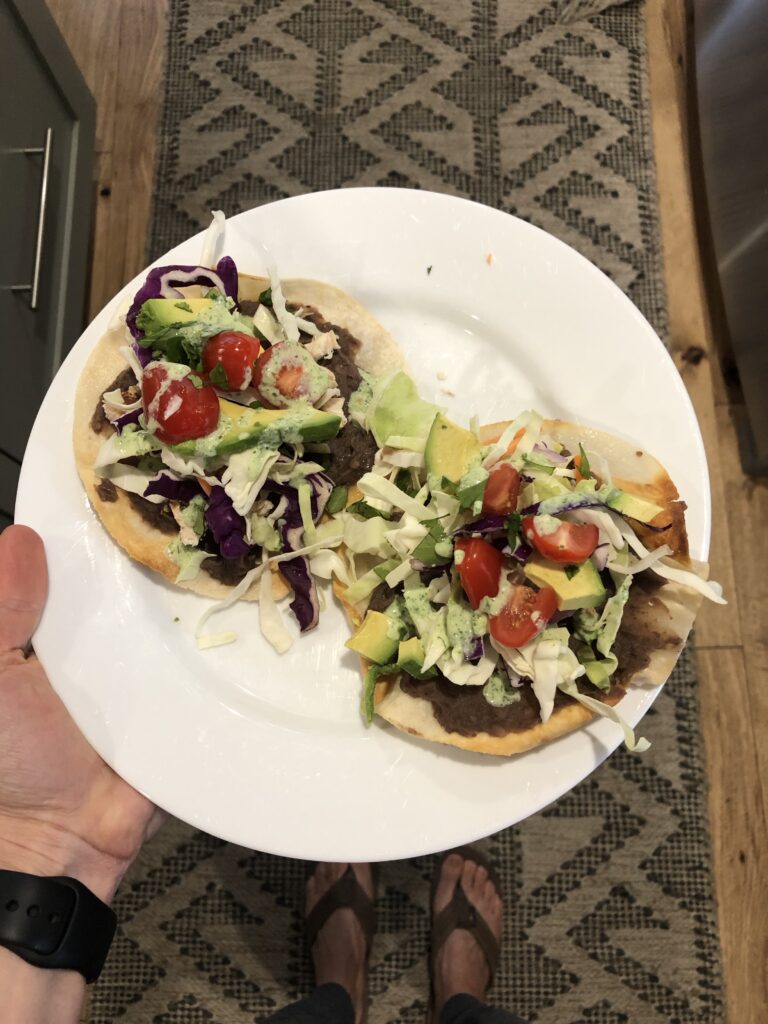 Easy Chicken Tostadas