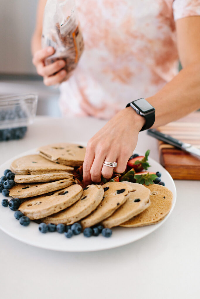 Blueberry Protein Pancakes