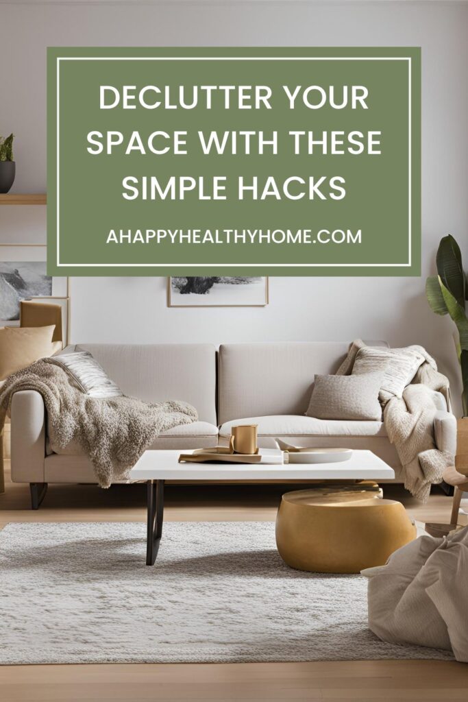 Declutter Your Space with These Simple Hacks